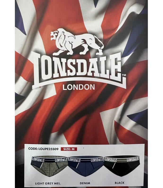 Lonsdale Slip Uomo Slip Fresco Cotone LOUPE25S09 Lonsdale Slip Uomo Slip Fresco Cotone LOUPE25S09
