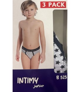 Intimy Slip Bimbo Bambino Confezione 3 Pezzi Elastico/esterno Fresco Cotone B525